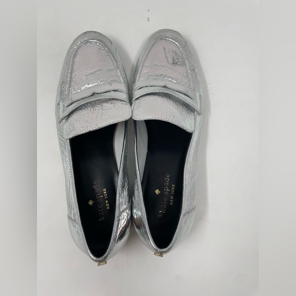 Kate Spade New York METALLIC SILVER Women's Genevieve Loafers, US 7.5 - Picture 5 of 14